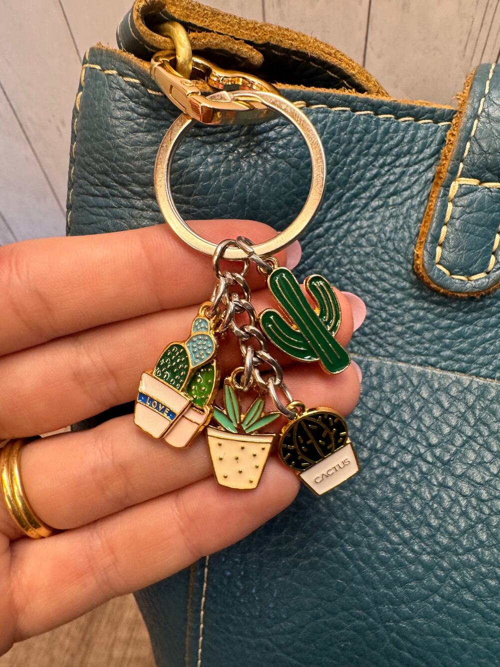 Cute Cactus Zipper Pulls Set of 6 Flower Accessories Metal Zipper Pulls